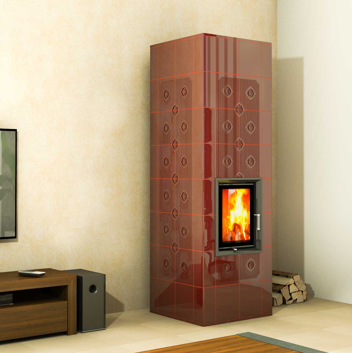 Kachlová kamna Altaj